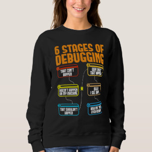 Camiseta 6 Etapas de Depuração de Software de Codificador F