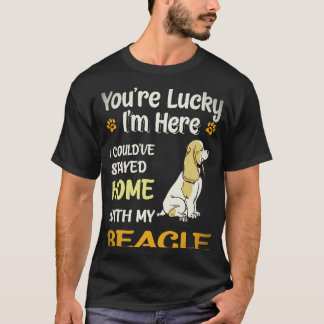 Camiseta 6 Fiquei em Casa Com Meu Beagle