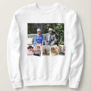 Camiseta 6 Fotografias Personalizadas de Colagem da Famíli