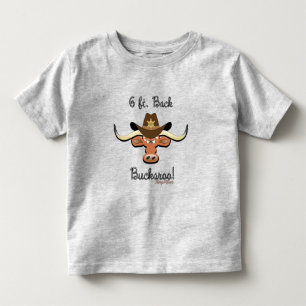 Camiseta 6 Ft. Back Buckaroo, Longhorn Steer