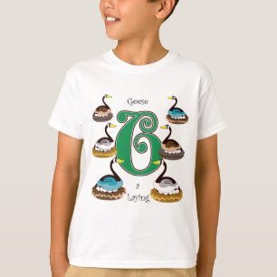 Camiseta 6 gansos uma colocação