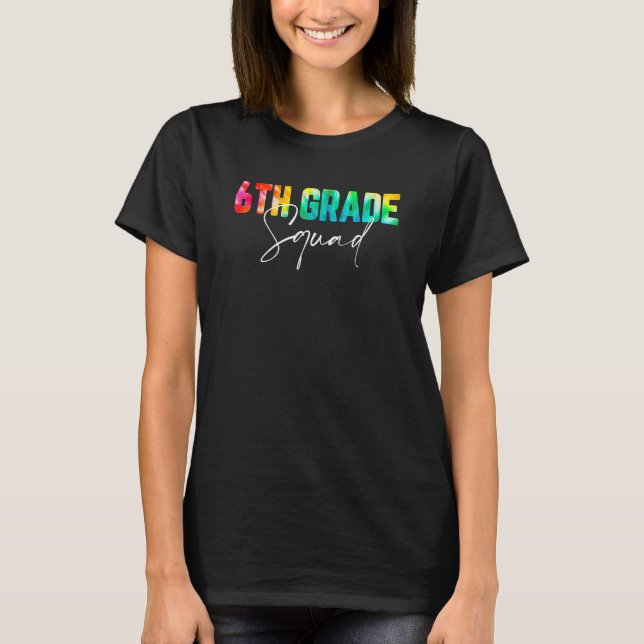 Camiseta 6 Grau Esquadrão Colar De Volta À Rua De Professor (Frente)