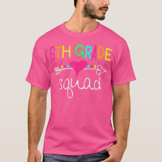 Camiseta 6 Grau Quadrado Sexto Professora Equipe De Volta P