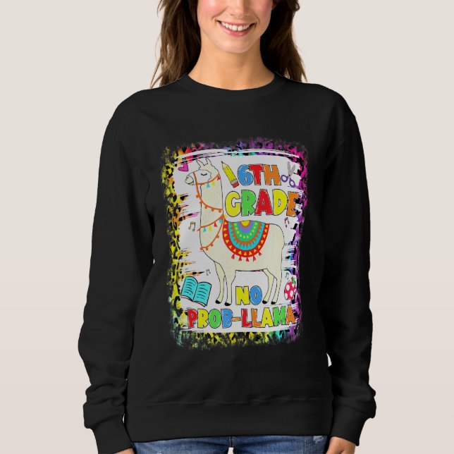 Camiseta 6 Grau Sem Prob-Llama Professor Primeiro Dia (Frente)
