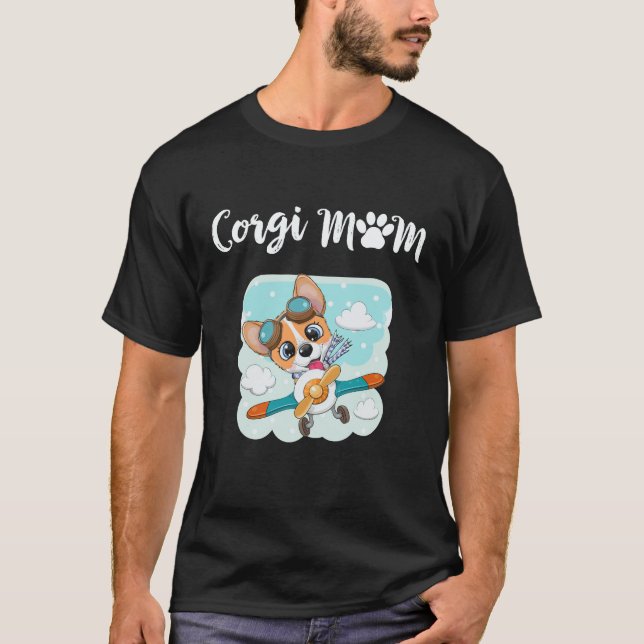 Camiseta 6 Mãe Corgi Corgi (Frente)