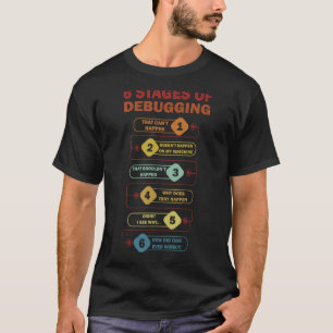 Camiseta 6 Palcos de Depuração de Software de Codificador d