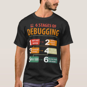 Camiseta 6 Palcos De Depuração De Software De Computador