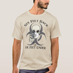 Camiseta 6 pés para trás ou 6 pés para baixo de saia