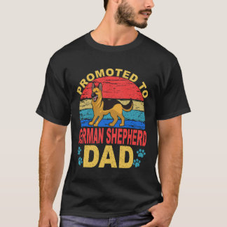 Camiseta 6 Promovido a Pai de Pastor Alemão Pastor Alemão