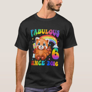 Camiseta 6 Red Panda 6 Desde 2016