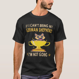 Camiseta 6 Se eu não puder trazer meu pastor alemão, não vo