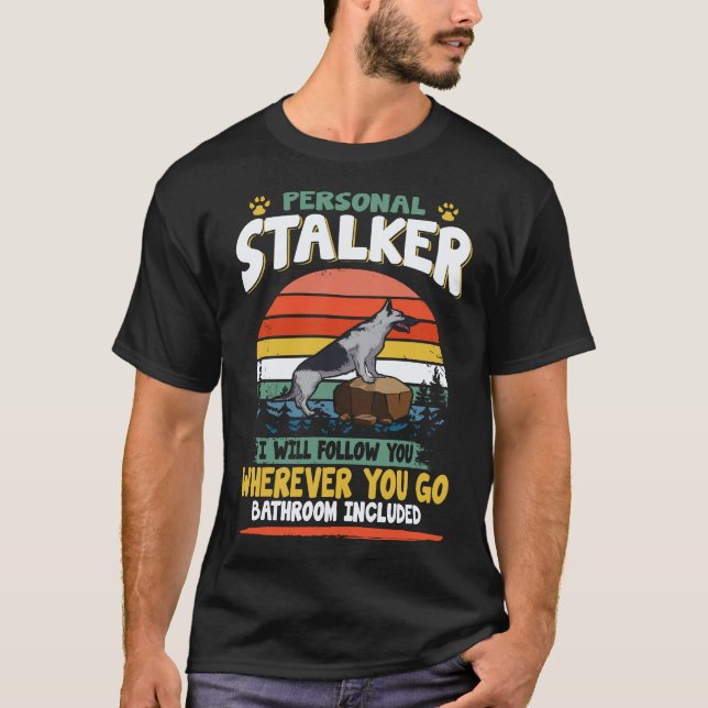 Camiseta 6 Stalker Pessoal Eu Vou Seguir Você Onde Quer Que (Frente)
