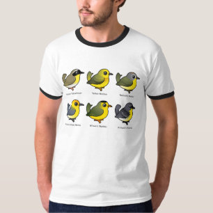Camiseta 6 toutinegras de Birdorable