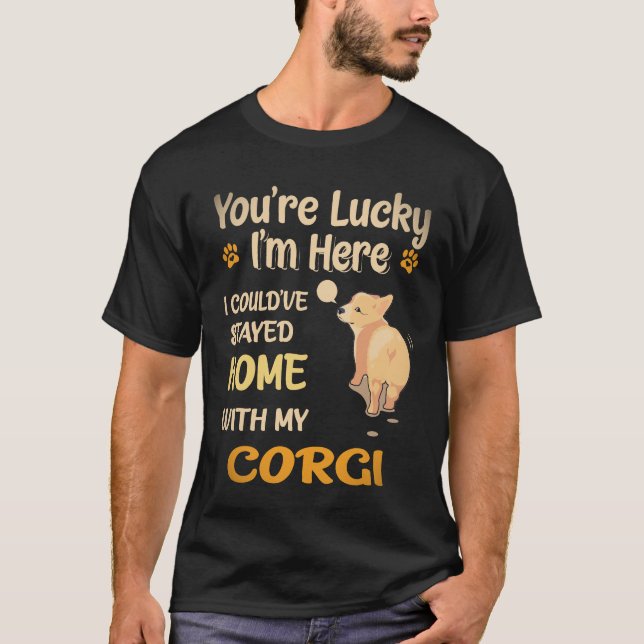Camiseta 6 Você é Corgi Sortudo (Frente)