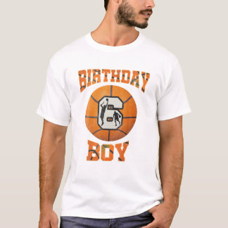 Camiseta 6th Birthday Boy Basketball