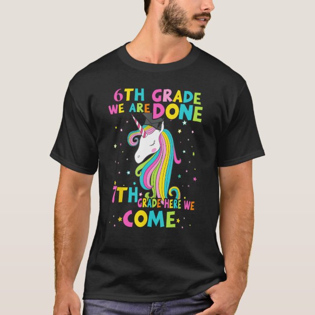 Camiseta 6TH GRADE Graduation Magical Unicorn 7TH GRADE Her (Frente)