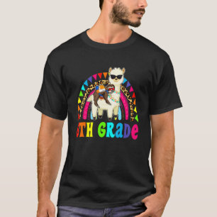 Camiseta 6th Grade Sloth Riding Llama Back To School First