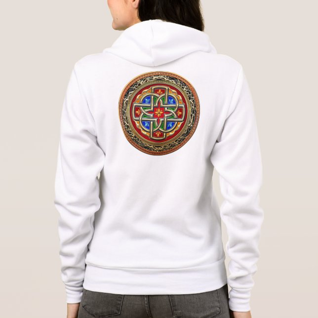 Camiseta [700] Cruz Celta [Dourado+Enamel] (Verso)