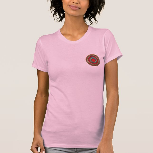 Camiseta [700] Deus Serpente Quetzalcoatl [Jade] (Frente)
