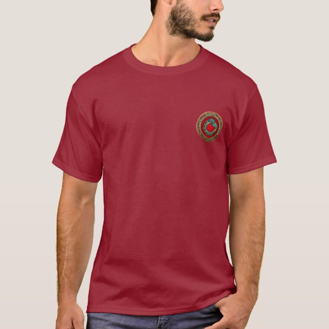 Camiseta [700] Deus Serpente Quetzalcoatl [Jade] (Frente)