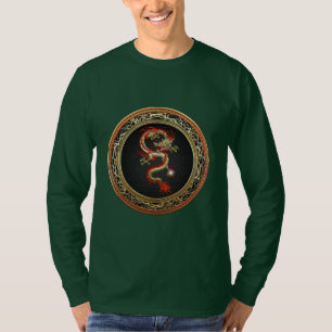 Camiseta [700] Dragão chinês Ouro Fucanglong