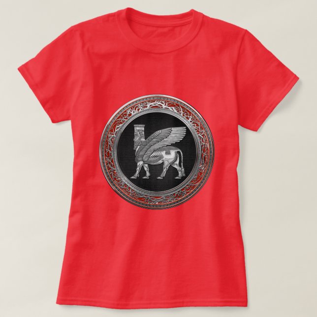 Camiseta [700] Touro Assírio - Silver Lamaçu (Frente do Design)