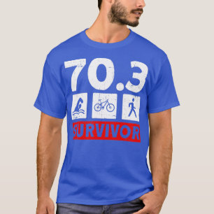 Camiseta 703 Sobrevivente Triatleta Triatleta de Formação T