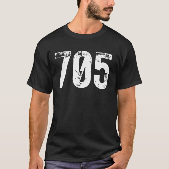 Camiseta 705 Código de área Sudbury ON Mobile Telephone Are (Frente)