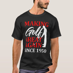 Camiseta 70 1950 Aniversário Golfe Golfe Golfe Golfe Golfe
