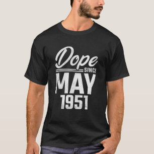 Camiseta 70 Aniversário Nascer De Maio De 1951 70 Anos