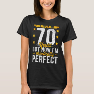 Camiseta 70 Aniversário Para Ele, Levei 70 Anos, Pe