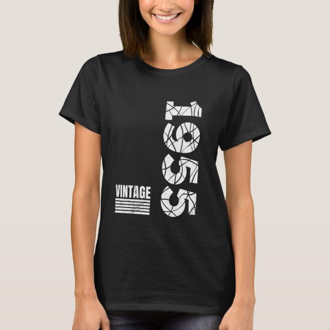 Camiseta 70 Aniversário RETRO 1955 Festa de aniversário Nas (Frente)