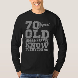 Camiseta 70 ANOS, 70 anos, Pai de Presente de Aniversário
