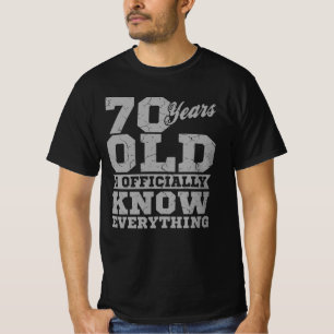Camiseta 70 ANOS, 70 anos, Pai de Presente de Aniversário s
