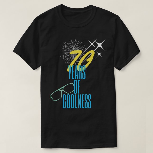 Camiseta 70 anos de frio (Frente do Design)