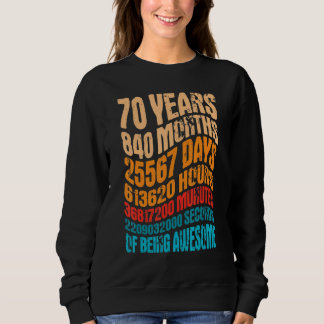 Camiseta 70 anos de idade, 70, Aniversário Legal Vintage Re