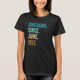 Camiseta 70 Anos De Idade Incrível Desde O Aniversário De 7