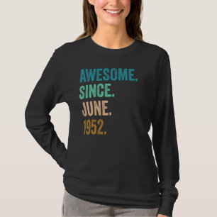 Camiseta 70 Anos De Idade Incrível Desde O Aniversário De 7