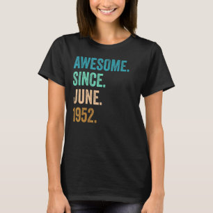 Camiseta 70 Anos De Idade Incrível Desde O Aniversário De 7