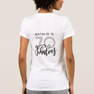 Camiseta 70 anos e maravilhoso presente de aniversário