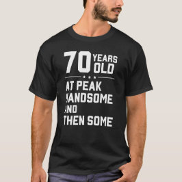 Camiseta 70 anos; no pico bonito e depois alguns