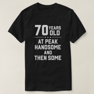 Camiseta 70 anos; no pico bonito e depois alguns