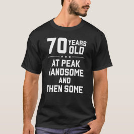 Camiseta 70 anos; no pico bonito e depois alguns