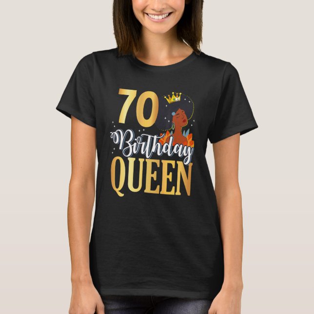 Camiseta 70 anos Praça de Aniversário da Rainha 70 (Frente)
