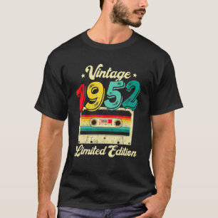 Camiseta 70 anos Vintage 1952 Cassette Tape 70 Birth