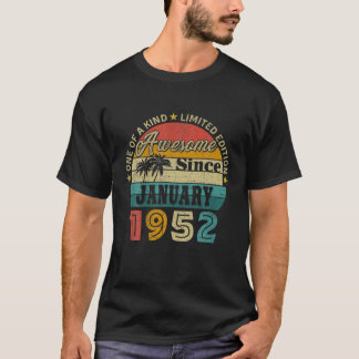 Camiseta 70 Birthday 70 Anos De Idade Retro Incrível Desde 