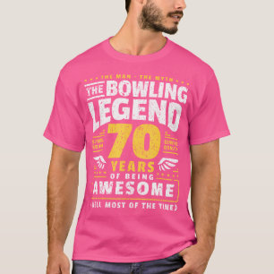 Camiseta 70 Birthday Boliche 70 Anos