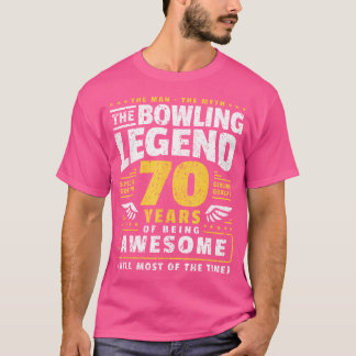 Camiseta 70 Birthday Boliche 70 Anos