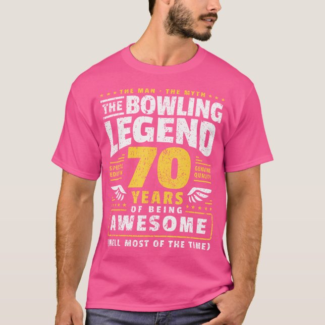 Camiseta 70 Birthday Boliche 70 Anos (Frente)