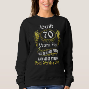 Camiseta 70 Birthday Construída Há 70 Anos, Todas As Partes